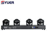 YUER™️ New Set 4x40W RGBW 4in1 LED Moving Head Beam Strobe Stage Effect Light DMX Controller For Projector Dj Disco Stage Lighting