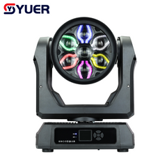 YUER™️Copy Martin MAC Aura XIP WaterProof IP65 7X60W RGBW Bee Eye Moving Head Light Wash Zoom With Auxiliary LED CTC DMX512 For Disco DJ Projector Party