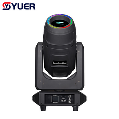YUER™ 300W LED Beam Spot Wash Moving Head Light With Ring Frost Focus Effect DMX512 For DJ Disco Wedding Event Party Bar Club