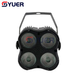 YUER™️ 4 Eyes LED RGB 3IN1 Par Light DMX512 Voice Contro For DJ Disco Stage Dance Hall Party Indoor Bar Professional background light