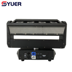 YUER™️ Nueva llegada RGB 3EN1 Láser de haz con cabezal móvil, rotación infinita en ejes XY, DMX512, lámpara de efecto de escenario interior para DJ, discoteca, fiesta y club