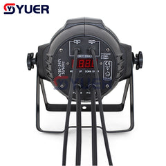 YUER™️ 18PCS LED Zoom Par Light luces par de aluminio para interiores 18X18W RGBWA-UV 6IN1 Quad Color LED Zoom Par luces Ángulo de haz de 25 grados 