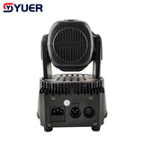 YUER™️ Mini 40W LED RGBW 4IN1 Beam Moving Head Light With Dual Ring Strobe Stage Lights DMX512 Dj Disco Party Wedding Bar Stage Effects