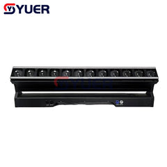 YUER™️ 12X40W RGBW 4IN1 Beam Moving Head Light DMX512 LED Wall Wash For DJ Disco Party Stage Effect Lighting Night Club Bar Light