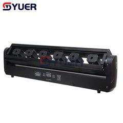 YUER™️ DJ Laser 6 yeux barre lumineuse gros faisceau Laser RGB 6X500mw DMX contrôle faisceau de tête mobile lumière Laser fête Disco scène de mariage 