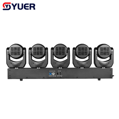 YUER™️5X60W RGBW Point Control Moving Head Light Beam Horse Racing Effect RDM DMX512 For Stage Light Effect Light Disco Dj Music Party Bar