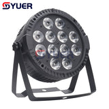 YUER™️ NEW Mold 12x6W RGBWA 4 in 1 LED Par Light Wireless Remote Control Stage Light For Dance Club Birthday Party Wedding DJ Disco