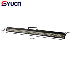 Luz estroboscópica LED YUER™️ de 150 W, control de sonido/DMX, luz LED RGB segmentada tipo "wall wash" para discoteca, fiestas, espectáculos en casa, proyector de escenario
