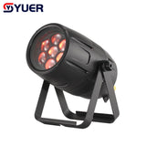 YUER™ 7X40W LED RGBW 4in1 Wash Beam Zoom Effect Par Lights Aluminum Case Strobe DMX Music Dj Disco Stage Chirstmas Background