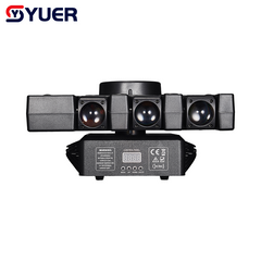 YUER™ 12x10W RGBW 4in1 Beam + 4x10W RGBW Bee Eye + Red Green Laser Moving Head Light Beam Strobe Effect DMX512 For DJ Disco Party Bar Club Wedding Stage Lighting