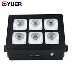 YUER™ 6x18W RGBWAUV 6in1 Battery Par Light Wash Effect DMX512 Sound Remote Control For DJ Disco Party Bar Club Wedding Stage Effect Lighting