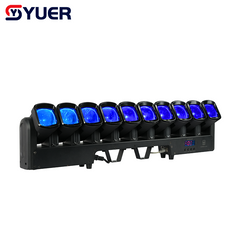 YUER™ 10X40W LED RGBW 4in1 Swing Beam 10 Head Moving Head Light DMX512 For DJ Disco Bar Live Show Concert Stage Lighting