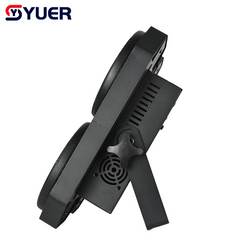 YUER™️NOUVEAU projecteur Blinder 4 yeux 4X50W LED COB blanc + blanc chaud 2EN1 blanc froid et blanc chaud pour éclairage d'effet de scène de fête DJ