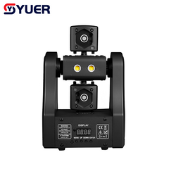 YUER™ 2x5W Warm White Strobe +3 Red 2 Green 1 Blue Laser Moving Head Light With Strobe Laser Effect DMX512 For DJ Disco Wedding Event Party Bar Club