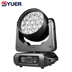 YUER™️Copia Martin LED 19X12W RGBW 4EN1 Cabeza Móvil con Luz Auxiliar Lavado Zoom RDM DMX512 para DJ Dmx Efecto de Iluminación de Escenario Disco DJ Bar