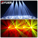YUER™️NEW Mold 150W LED With Ring Beam Spot Moving Head Light With 18 Rotating Prism Rainbow Effect DMX Disco Party CLub Stage Lights