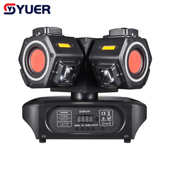 YUER™ 12x10W RGBW 4in1 +12x10W Strobe +Red Green Laser  4 Arm Moving Head Light With Ring Beam Laser Strobe Effect DMX512 Remote Control For DJ Disco Club Wedding Party Bar Stage Lighting