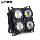 YUER™️ LED COB 4 Eyes 4X100W Blinder Light DMX Stage Lighting Effect DMX Controller Club Show Night DJ Disco Professional Stage Lights