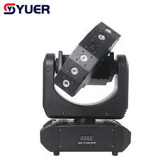 YUER™ MINI 6 Eye Fan Shape RGB Moving Head Laser Light DMX512 Sound Control For DJ Disco Wedding Event Party Bar Club