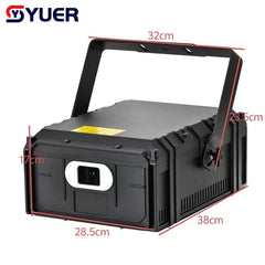 YUER™️ NEW Waterproof 12W 15W 20W RGB Laser Light ILDA DMX Animation Beam Scanner Stage 3D Laser Outdoor Projector Dj Disco Party Park