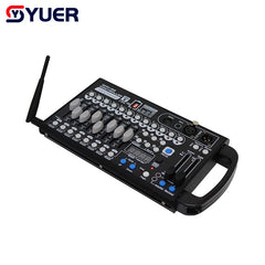 YUER™️ Mini Battery Powerd 192CH DMX512 Controller With Wireless Wifi Fader Wing Party Lighting Console Scene Dj Disco