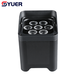 YUER™ IP65 Impermeable 7x18W LED RGBALC 6 en 1 Batería Par Light Efecto Wash DMX512 Control Remoto APP para DJ Discoteca Teatro Bar Club Evento Fiesta Iluminación de Escenario