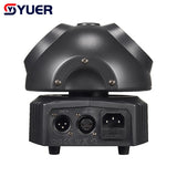 YUER™️ Mini Beetle DJ Disco Ball Lights Colorful LED Beam Green Laser Moving Head Lights DMX512 Strobe Nightclub Party Show