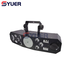 YUER™️DJ Disco Light Party Light Voice Music Control KTV Laser Projector Light 5in1 RGB Effect Lamp For Stage Party Bar Home Wedding