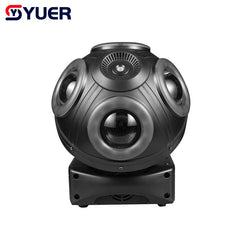 YUER™️ Nuevo Cabezal Móvil LED de Doble Cabezal 8x10w RGBW + Láser RG de 2x100MW + Anillo de Lámparas RGB de 96PCS Efecto 3 en 1 para Iluminación de Escenario en Bares de Música KTV
