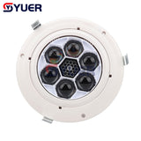 YUER™️ Stage Effect Projector  4IN1 6X10W  Bee Eye Laser Strobe Light DMX512  Dance Floor Bar Game Party DJ Disco Music Control