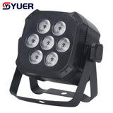 YUER™ LED Par Light 7x3W RGB 3IN1 LED DJ Wash Disco Light DMX512 Effect for Small Party Bar Stage Lighting