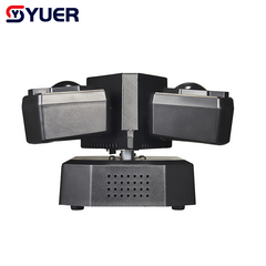 YUER™ 3x3W Red +3x3W Green +3x3W Blue +3x3W White +3x10W Golden Strobe +Green Laser Dynamic 3-Arm Light Beam Laser Strobe Effect DMX512 For DJ Disco Party Bar Club Wedding Stage Lighting
