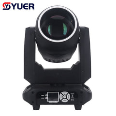 YUER™️ Mini 200W LED Moving Head Light Beam Spot 18 Rotating Prisms With Ring Dj Dmx Stage Light Effect Light Disco Dj Bar Wedding Club