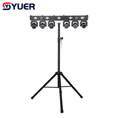 YUER™ 14x3W +12x4W RGBW +5x10W Gold Strobe Mini 6 Head Moving Head Rack Light With RG Laser Beam Bee Eye Wash 14pcs iridescent light strips Effect DMX512 For DJ Disco Party Bar Club Wedding Stage Lighting