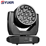 YUER™ LED 19X10W RGBW 4IN1 Bee Eye Moving Head Light With Ring Beam Wash Zoom Strobe Effect DMX512 For DJ Lights For Disco KTV Bar Party