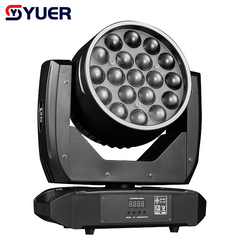 YUER™ LED 19X10W RGBW 4IN1 Moving Head Light With Ring Beam Wash Zoom Strobe Effect DMX512 For DJ Lights For Disco KTV Bar Party