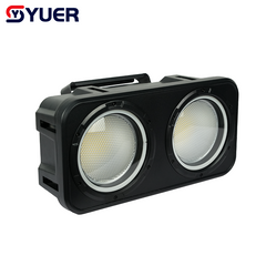 YUER™ IP66 Waterproof 2x100W LED Cold/Warm White Audience Light With Auxiliary Light Wash Splicing Effect DMX512 Sound Control For DJ Disco Party Bar Club Wedding Stage Lighting