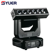 YUER™ NOUVEAU 6x20W Projecteur LED avec stroboscope Lyre Dj Contrôleur Disco Lampe LED RGBW 4-en-1 XYZ Lyre Rotation infinie