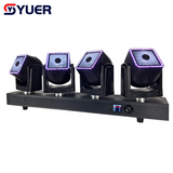 YUER™ 4x80W LED RGBW 4IN1 Moving Head  Beam Light  With Ring Infinite Rotation Wash DMX512 stage Effect For DJ Disco Wedding party Club