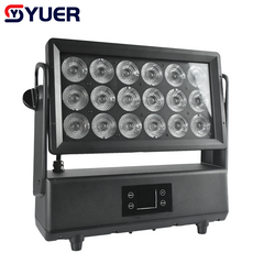 YUER™️Luz de pared impermeable IP66 18x40W RGBW 4 EN 1, control maestro-esclavo DMX512 para DJ, discoteca, bar, club, fiesta, baile, boda, espectáculo de efectos