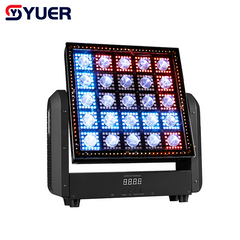 YUER™️ Luz de Matriz de Cabeza Móvil LED 25X5W Blanca + 400PCS RGB + 108PCS Blanca y Blanca Cálida Efectos de Flash Wash DMX512 Para DJ Discoteca Fiesta Club Bar
