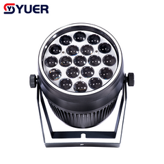 YUER™ 19x15W RGBW 4in1 Zoom +Auxiliary Light Par Light With Ring CTO Wash Beam Effect DMX512 For DJ Disco Party Bar Club Wedding Stage Lighting