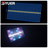 YUER™️ LED Strobe RGB 48+8 Segments DMX512 Effect Strobe Light for DJ Disco Bar Music Party Stage Light