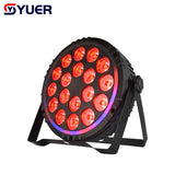 YUER™️ 18X12W RGBW 4in1 LED Par Light With Aperture DMX512 Disco Light Professional Stage Bar Dj Equipment