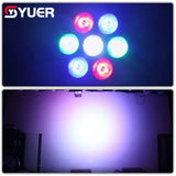 YUER™ LED Par Light 7x3W RGB 3IN1 LED DJ Wash Disco Light DMX512 Effect for Small Party Bar Stage Lighting