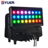 YUER™Waterproof IP65 LED 24X40W RGBW 4IN1 Moving Head Light With Auxiliary Light Wash Chauvet Passage Atomization Effect RDM DMX512 For DJ Disco Party Stage