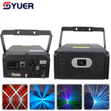 YUER™️ NEW Waterproof 30W RGB Laser Light ILDA DMX512 Animation Beam Scanner Stage 3D Laser Outdoor Projector Dj Disco Party Park