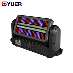 YUER™️ Luz Estroboscópica LED de Cabeza Móvil Impermeable IP65 672X0.5W RGB+672X2W Blanca de 14+28 Segmentos RDM DMX512 Para Disco DJ Proyector Decoración de Fiestas Luz Nocturna