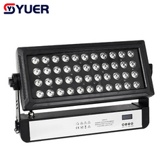YUER™️ Projecteur LED étanche IP65 44X10W RGBW 4en1 Effet Stroboscopique RDM DMX512Pour Scène Studio Théâtre Bâtiment Paysage Vue de Nuit Urbaine
