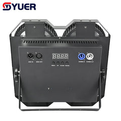 YUER™️ NOUVEAU Projecteur stroboscopique 4 yeux 4X50W blanc froid/chaud COB + RVB pour éclairage de scène DJ, d'audience, effet disco, bar, mariage, soirée